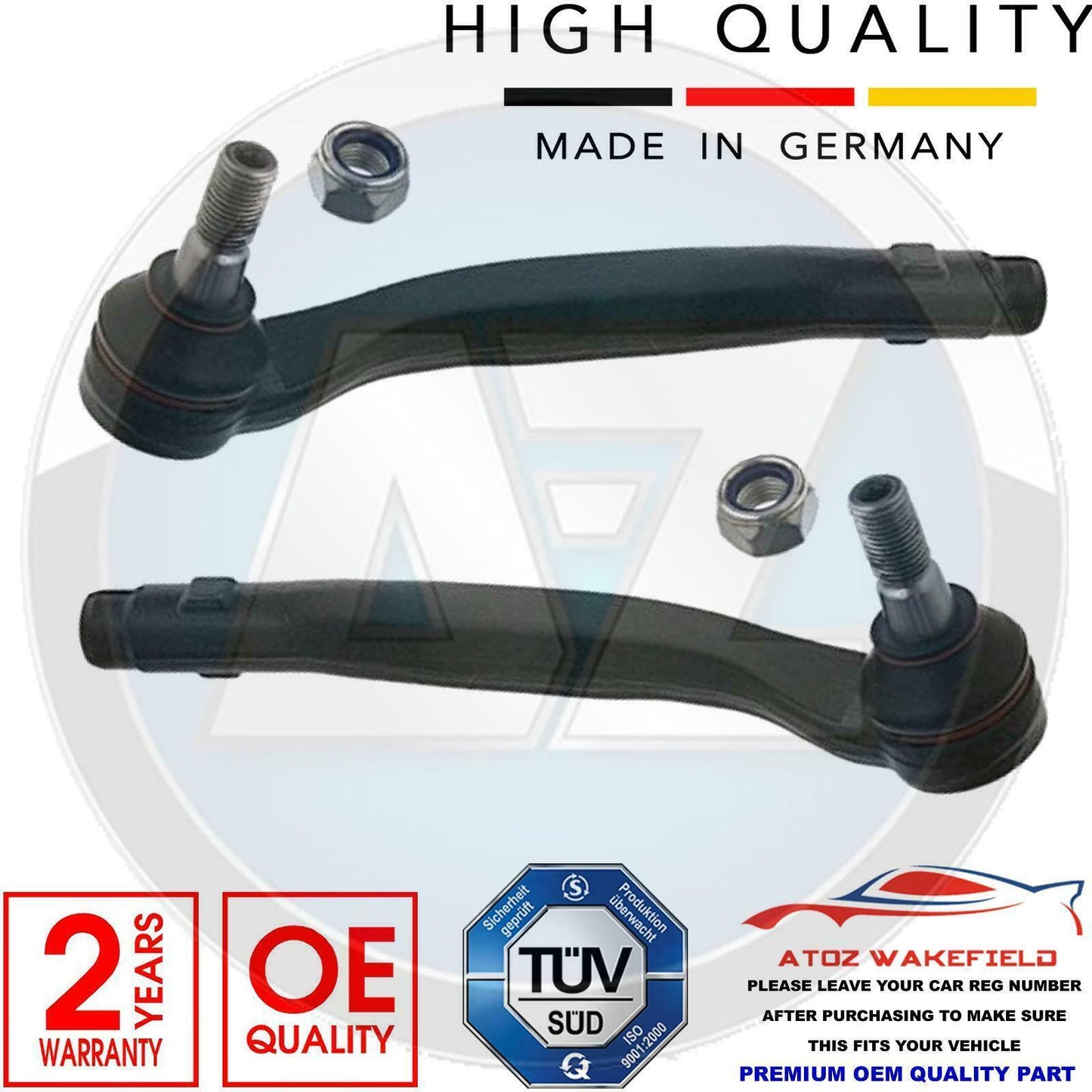 FOR MERCEDES ML FRONT OUTER STEERING TRACK RACK TIE ROD ENDS LEFT AND RIGHT PAIR