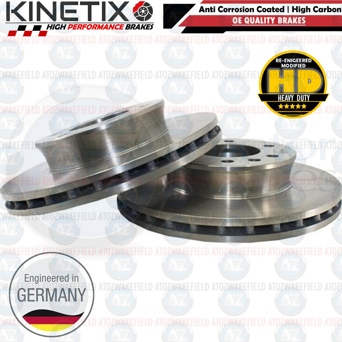 FOR MERCEDES SPRINTER 2006-> FRONT OE QUALITY HIGH CARBON BRAKE DISCS PADS 300mm