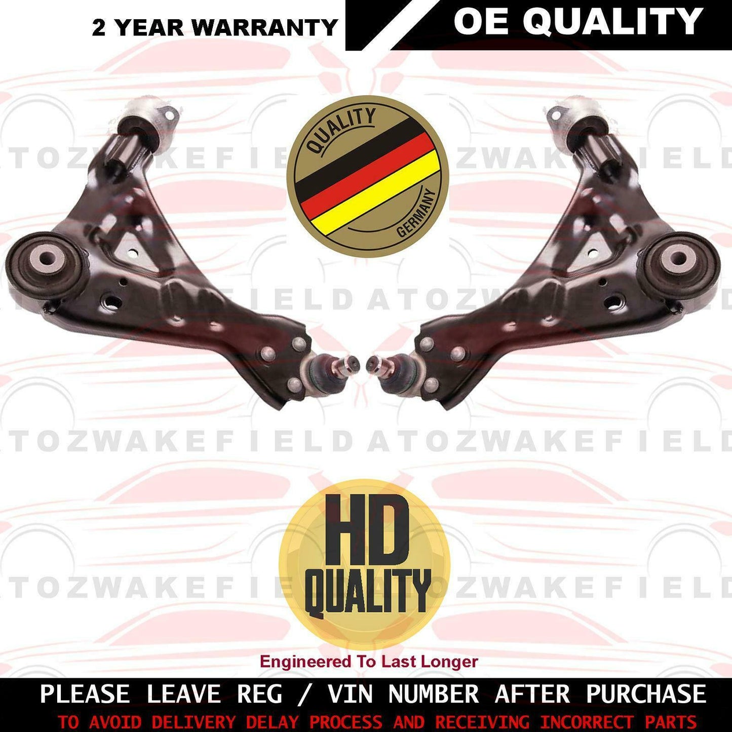 FOR MERCEDES VITO 10-14 FRONT LOWER SUSPENSION WISHBONE ARMS HD STABILISER LINKS