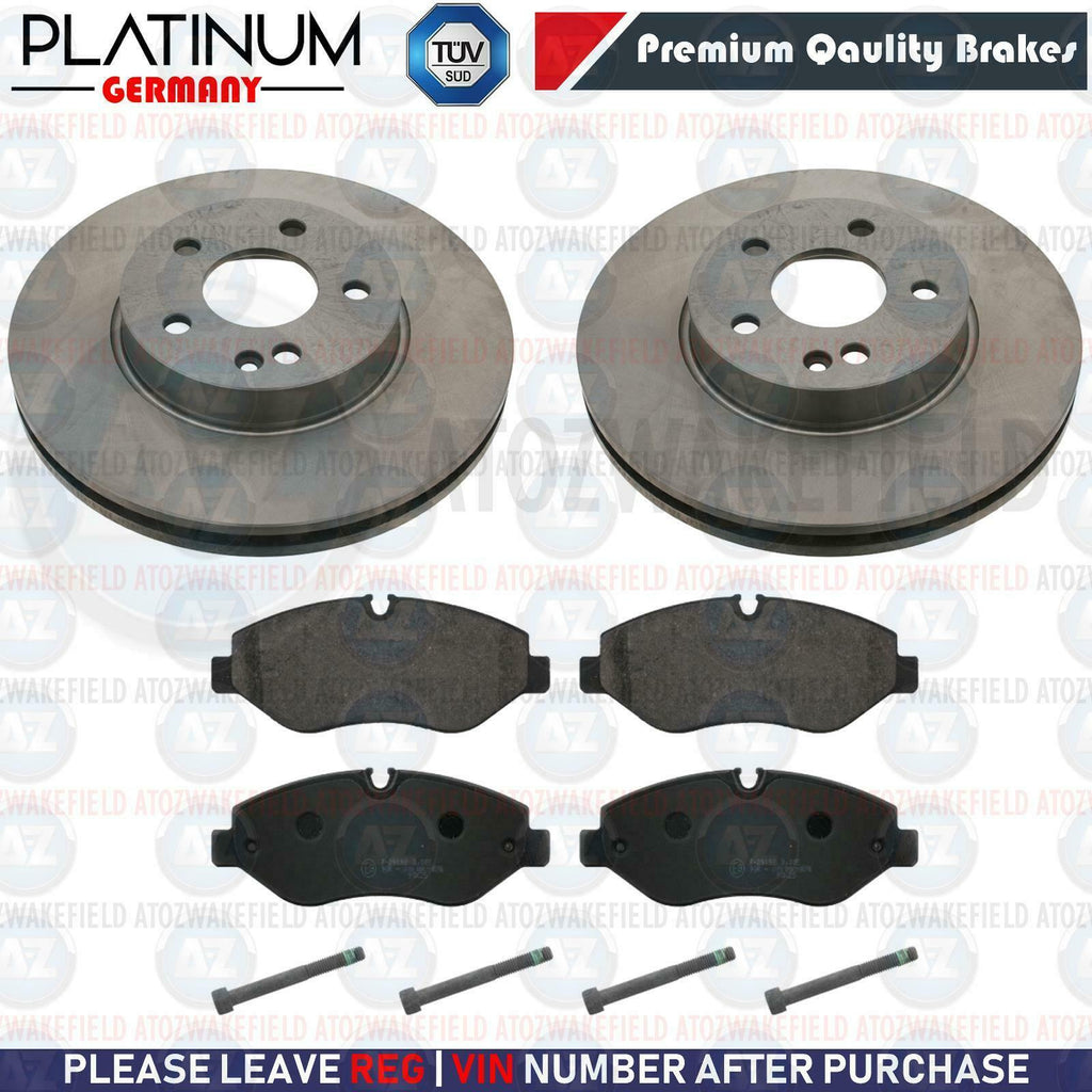 FOR MERCEDES W639 FRONT PLATINUM PD BRAKE DISCS PADS 300mm (BREMBO)