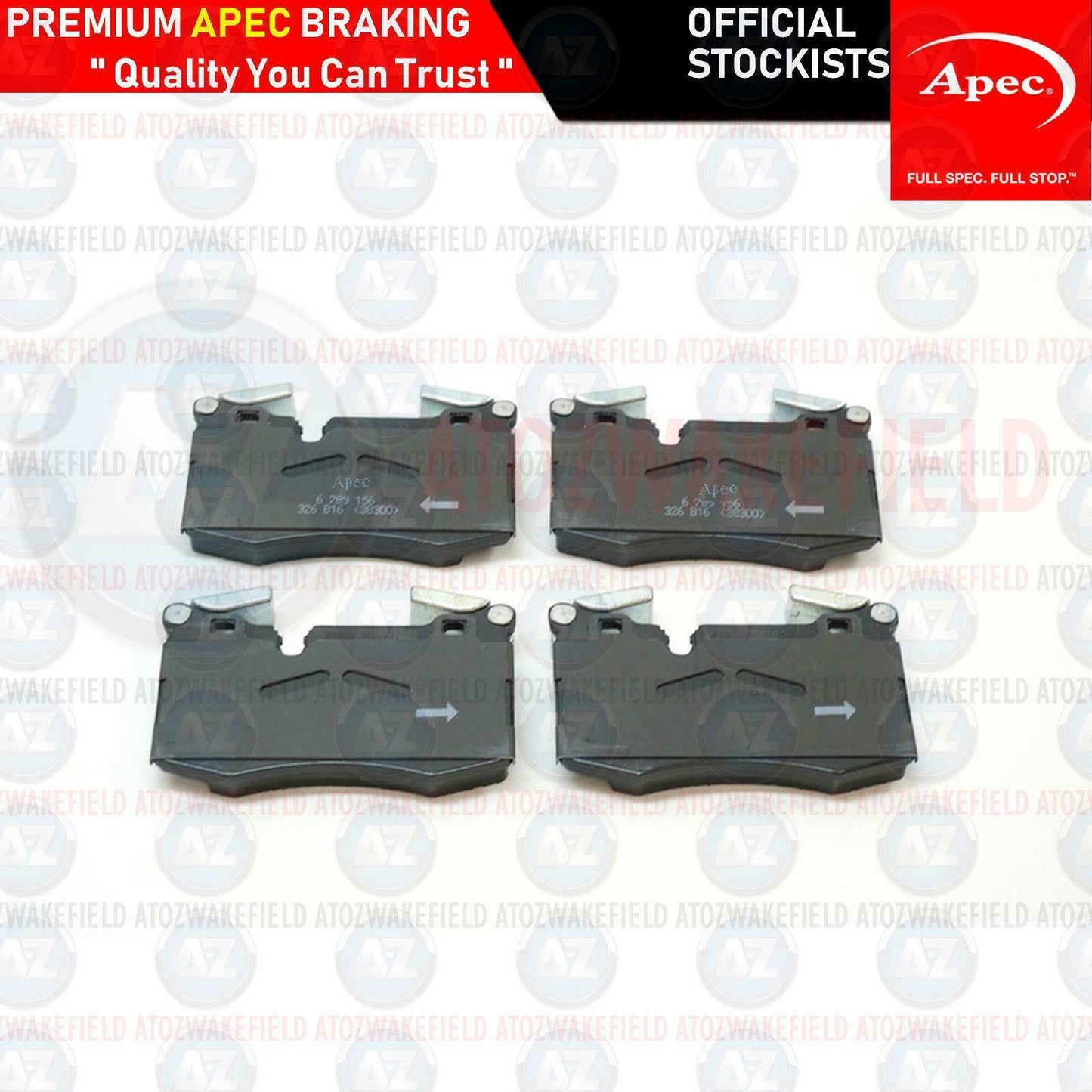 FOR MINI COOPER R55 R56 R57 R58 JOHN COOPER WORKS JCW FRONT APEC BRAKE PADS SET