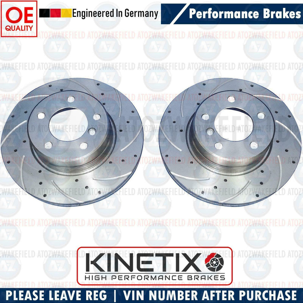 FOR MITSUBISHI GTO 94-00 FRONT DRILLED PERFORMANCE BRAKE DISCS PAIR 296mm