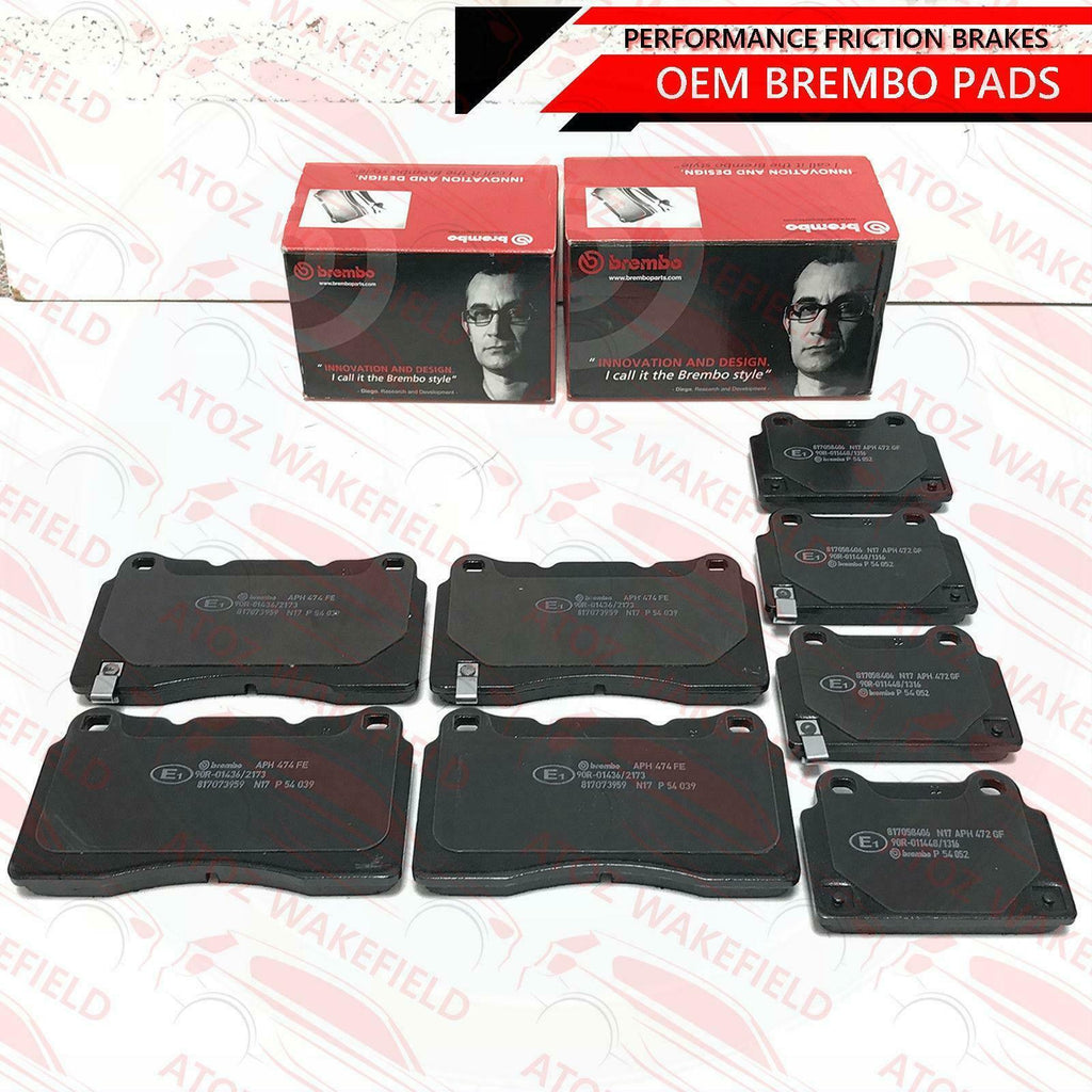 FOR MITSUBISHI LANCER EVO 10 X FQ300 FQ330 FQ360 FQ400 GENUINE BREMBO BRAKE PADS