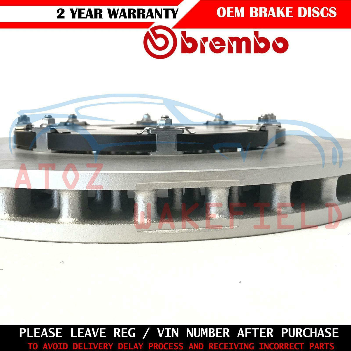 FOR MITSUBISHI LANCER EVO X 10 FRONT BREMBO 2 PIECE FLOATING BRAKE DISCS 350mm