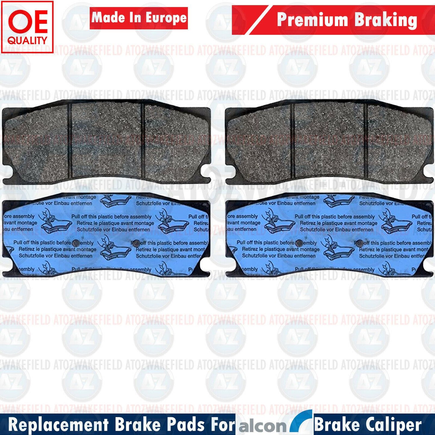 FOR MITSUBISHI LANCER EVO X FQ440 FRONT BRAKE PADS *FOR ALCON BRAKE CALIPERS*