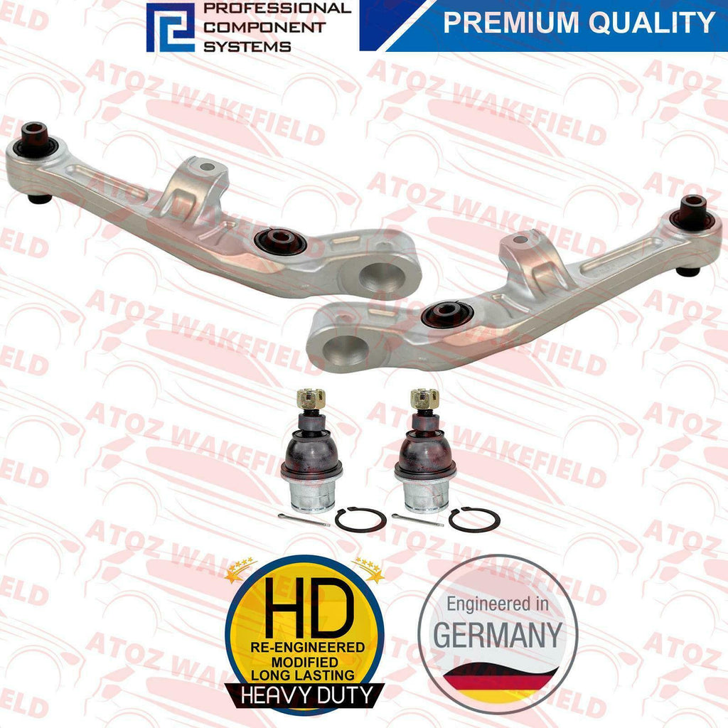 FOR NISSAN 350Z G35 FRONT LOWER SUSPENSION WISHBONE CONTROL ARMS BALL JOINTS