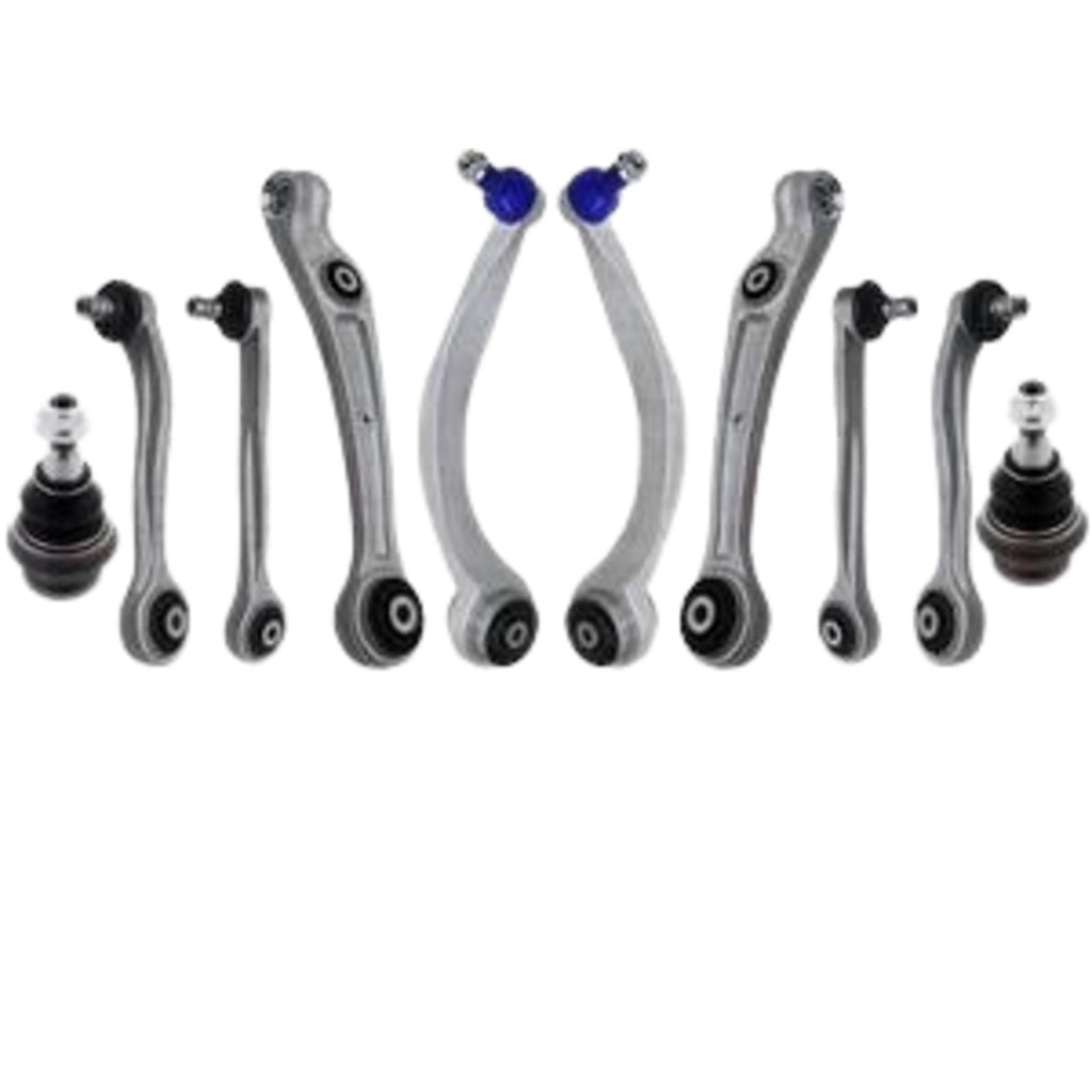 FOR AUDI A8 FRONT UPPER LOWER SUSPENSION WISHBONE CONTROL ARMS LINKS BALL JOINTS