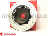 FOR NISSAN GT-R R35 GTR REAR GENUINE BREMBO OEM BRAKE DISCS PAIR 380mm