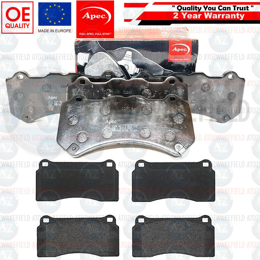 FOR NISSAN GT-R R35 FRONT REAR PREMIUM OEM QUALITY APEC BRAKE PADS FR/RR