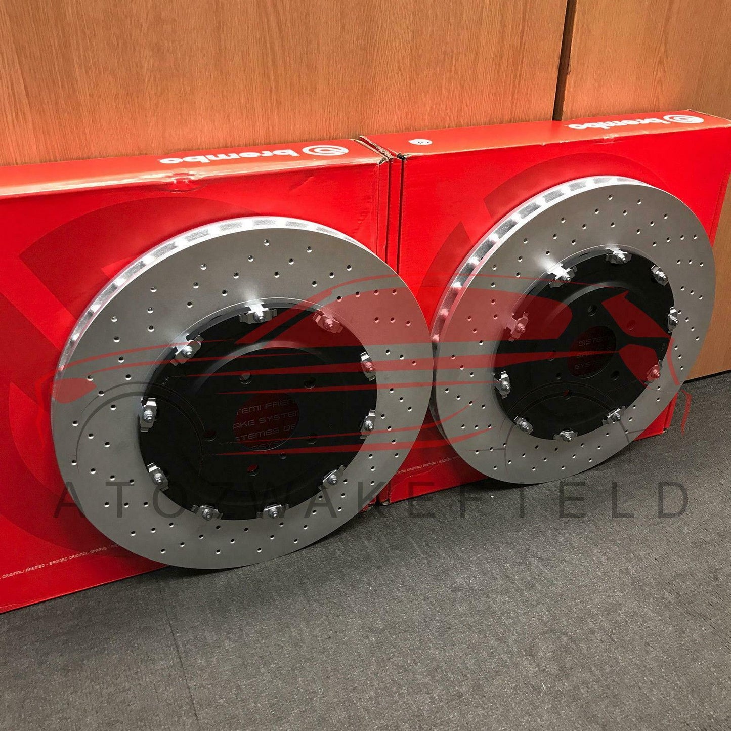 FOR NISSAN R35 GTR 07-11 FRONT BREMBO FLOATING BRAKE DISCS TRW BRAKE PADS 380mm