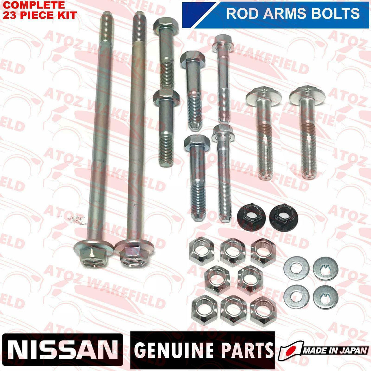 FOR NISSAN X TRAIL T30 REAR UPPER LOWER SUSPENSION ARMS LINKS RODS + NUTS BOLTS