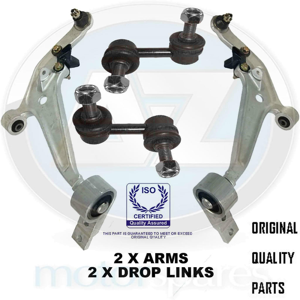 FOR NISSAN XTRAIL FRONT SUSPENSION LOWER WISHBONES ARMS ANTI ROLL BAR DROP LINKS