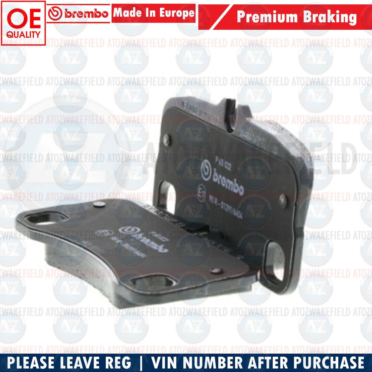 FOR PORSCHE 911 CARRERA 997 REAR BREMBO BRAKE PADS RR 2006-2012
