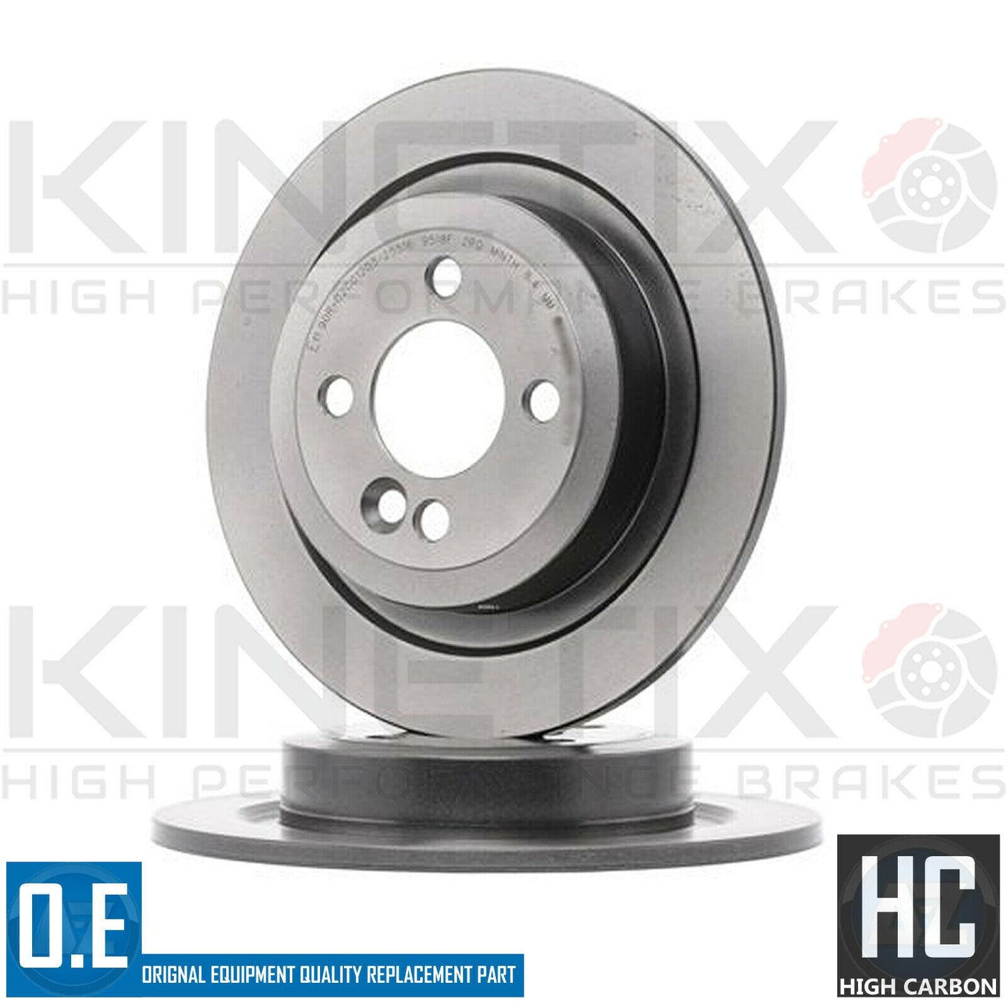 FOR R56 MINI JOHN COOPER WORKS GP2 12-13 REAR OE QUALITY BRAKE DISCS 280mm