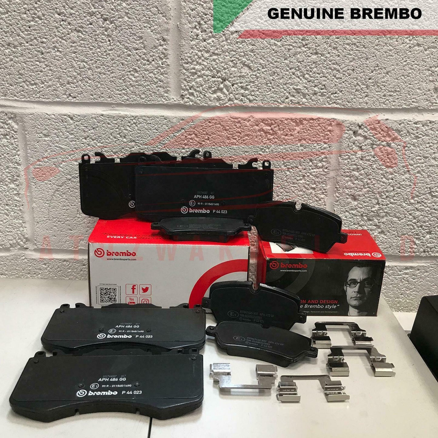 FOR RANGE ROVER SPORT FRONT REAR GENUINE BREMBO BRAKE PADS WIRE SENSORS FR RR