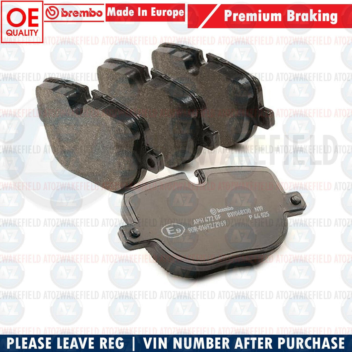 FOR RANGER ROVER SPORT 4.4 D 5.0 L320 L322 REAR BREMBO BRAKE PADS