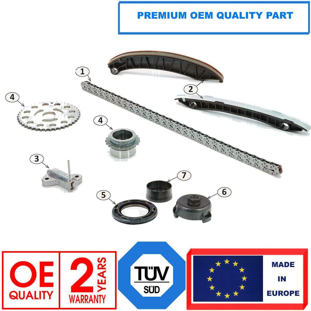 FOR RENAULT ESPACE LAGUNA MEGANE TRAFIC 2.0 DCi TIMING CHAIN GEARS TENSIONER KIT