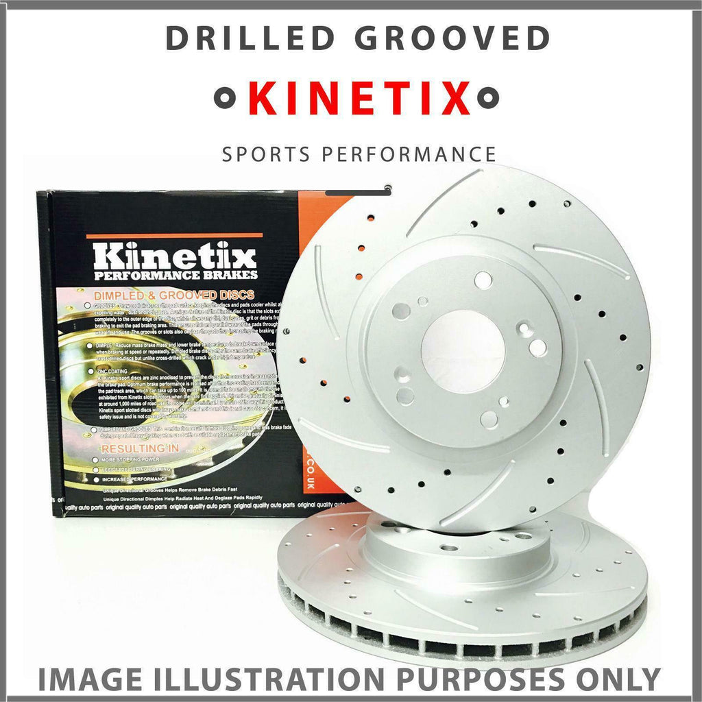 FOR STARLET 1.3 TURBO EP82 EP91 GLANZA V FRONT DRILLED GROOVED BRAKE DISCS 255mm