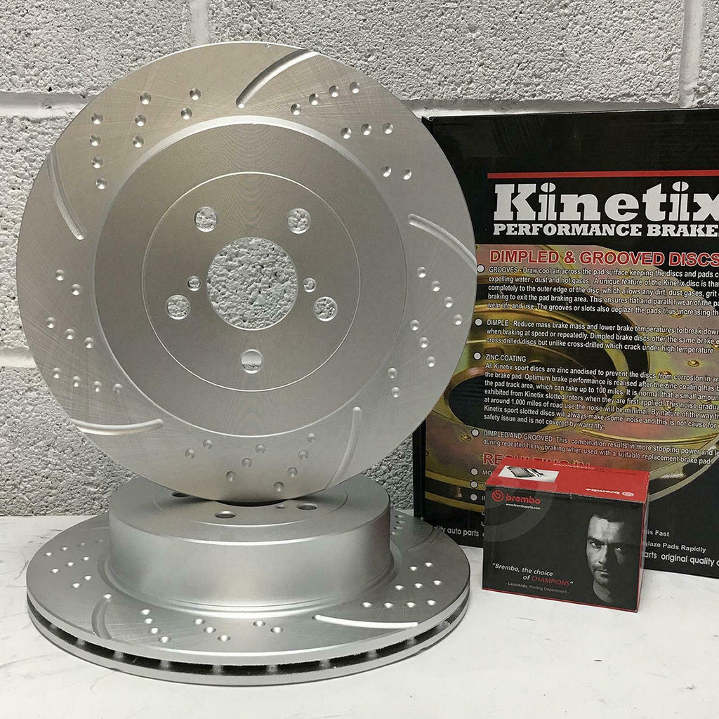 FOR SUBARU IMPREZA 2.0 WRX STI FRONT PERFORMANCE BRAKE DISCS BREMBO PADS 326mm