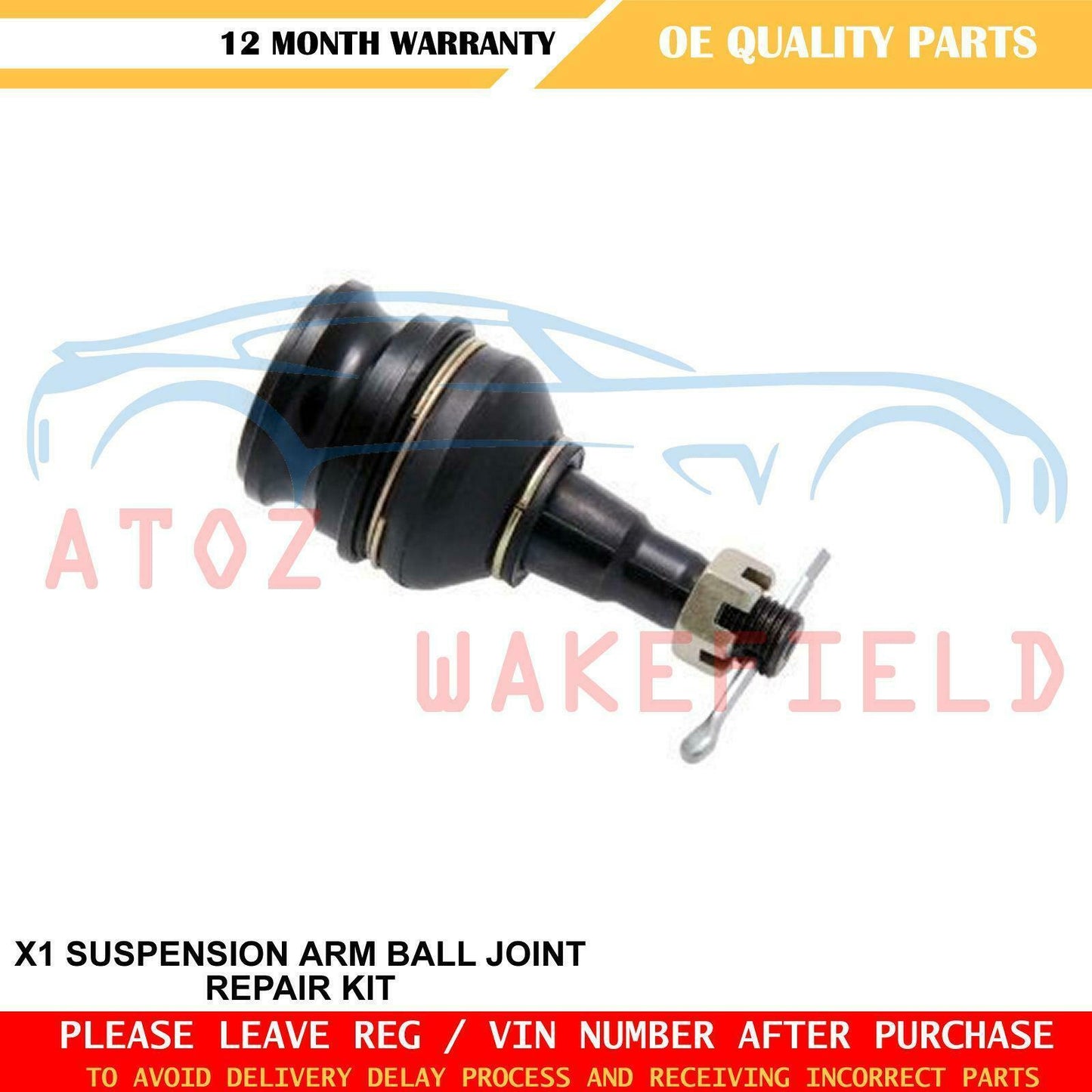 FOR SUBARU IMPREZA LEGACY FRONT LOWER SUSPENSION WISHBONE CONTROL ARM BALL JOINT