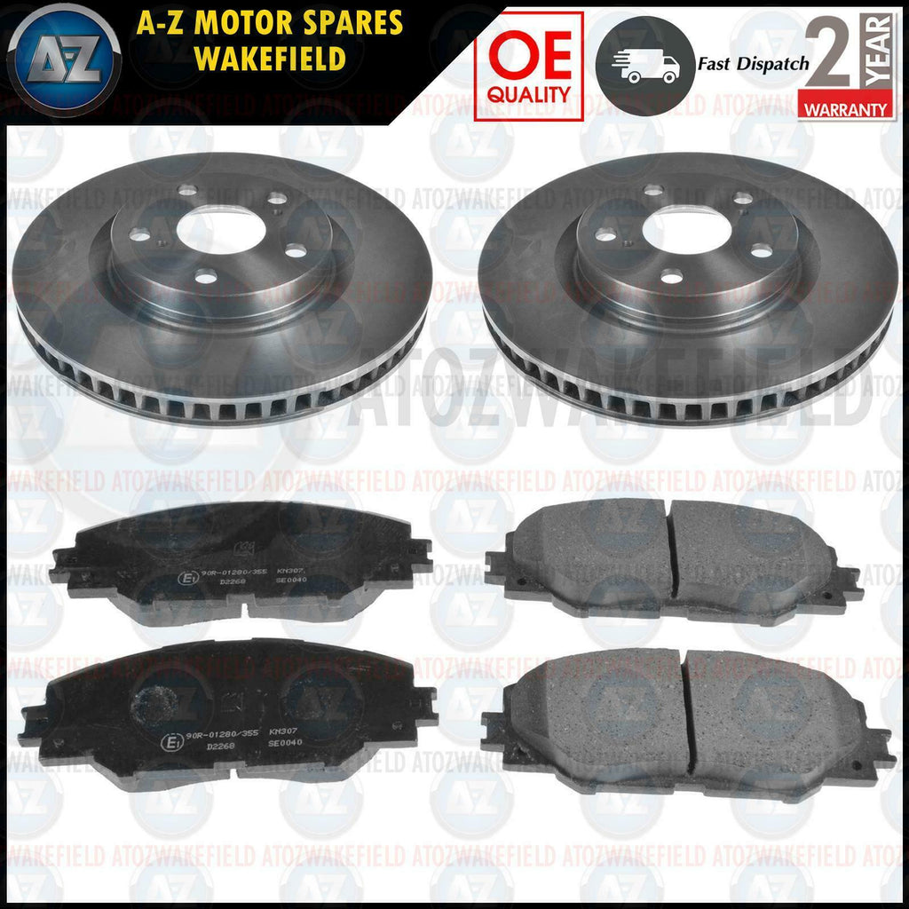 FOR TOYOTA AURIS PRIUS FRONT PREMIUM OE QUALITY BRAKE DISCS & PADS 296mm
