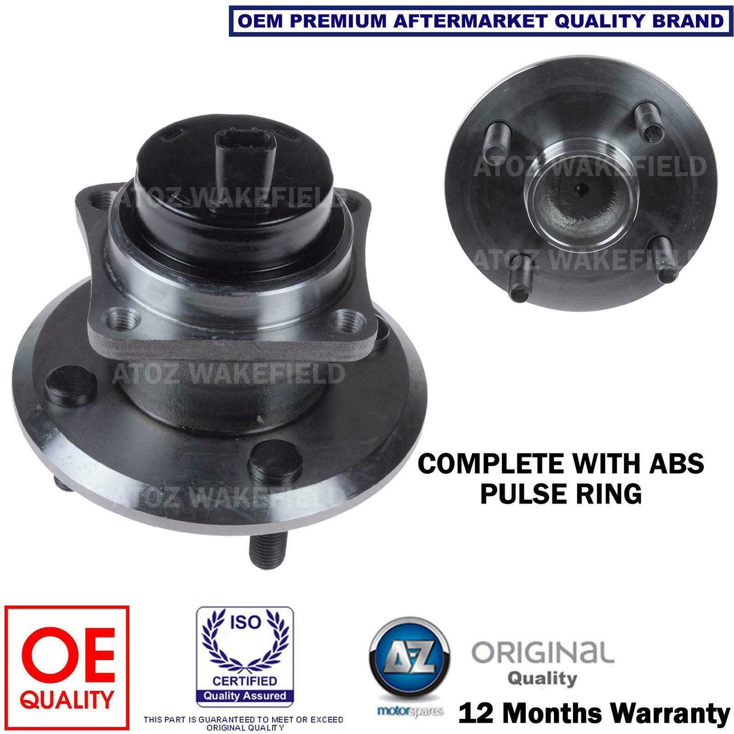 FOR TOYOTA COROLLA VERSO PRIUS REAR AXLE WHEEL BEARING HUB ABS RING SENSOR KIT