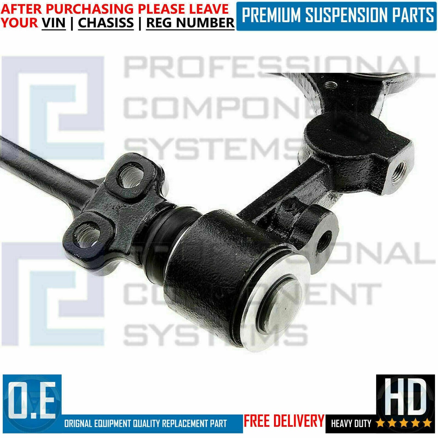 FOR TOYOTA DYNA FRONT AXLE TOP UPPER LEFT SUSPENSION WISHBONE TRACK CONTROL ARM