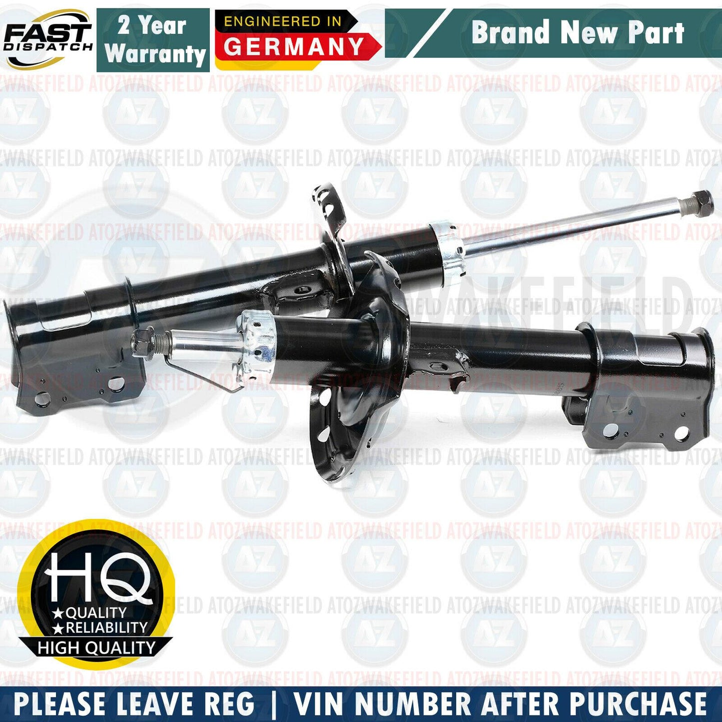 FOR VAUXHALL ASTRA H MK 5 FRONT PAIR SHOCK ABSORBERS SHOCKERS STRUTS BRAND NEW