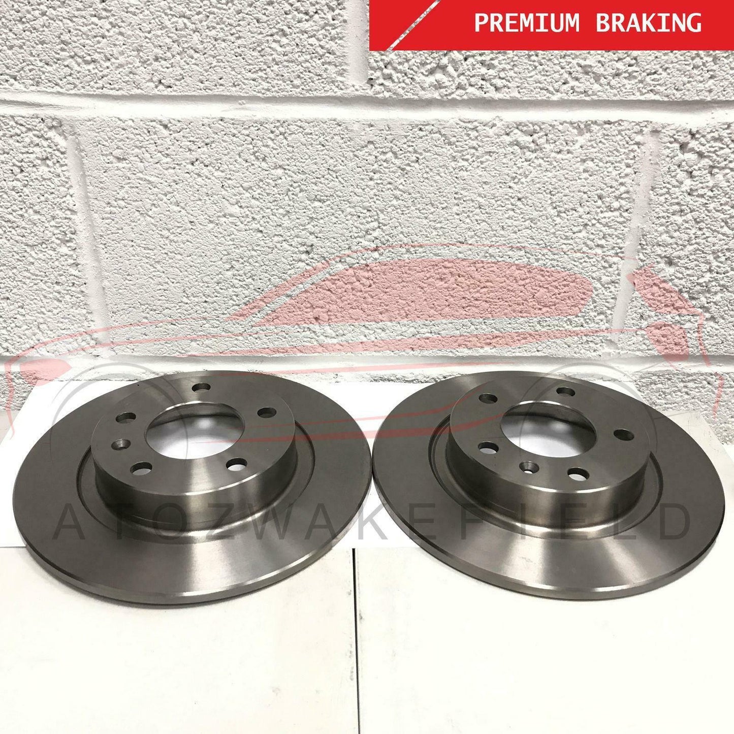 FOR VAUXHALL CORSA 1.6 VXR NURBURGRING CLUBSPORT REAR BRAKE DISCS MINTEX PADS
