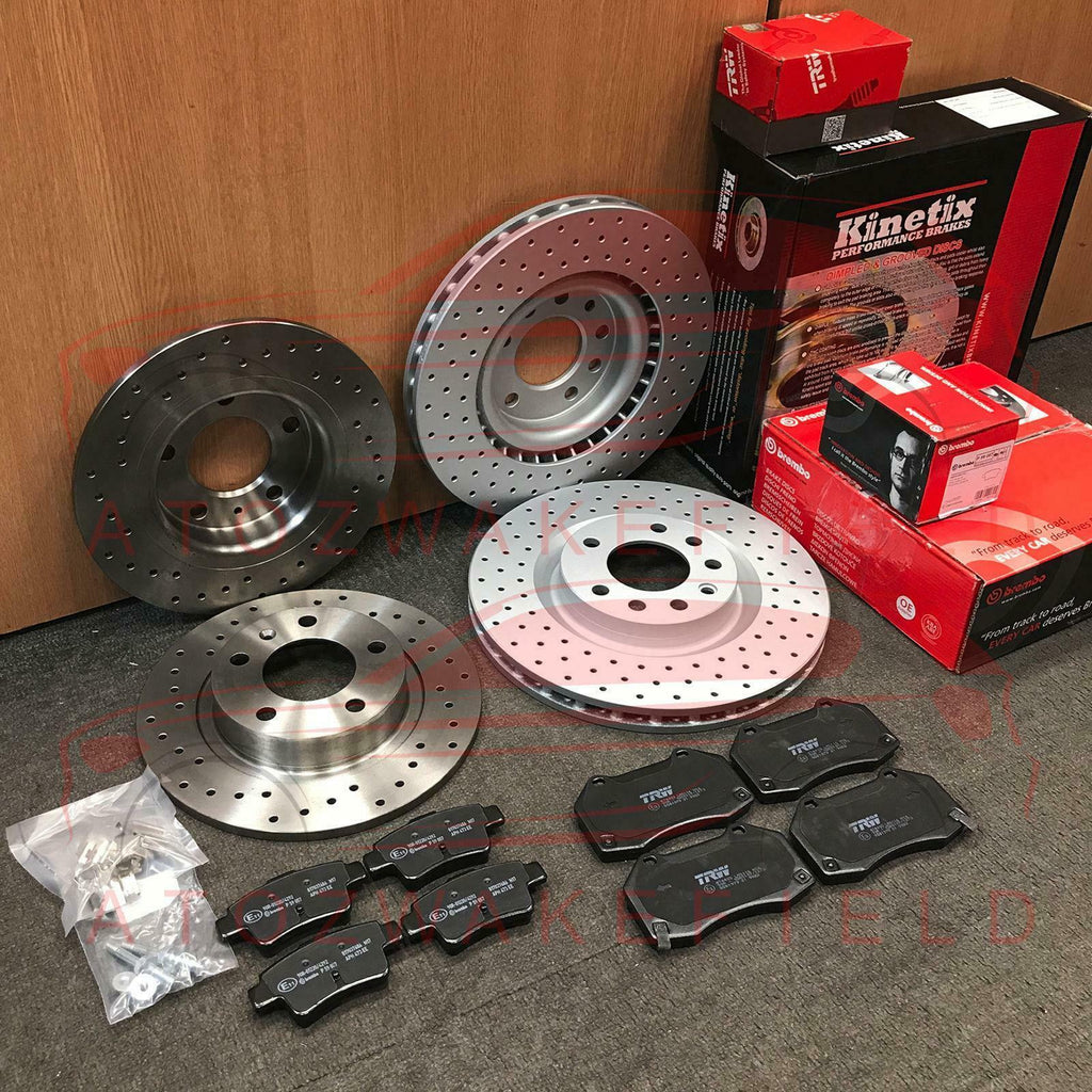 FOR VAUXHALL CORSA VXR NURBURGRING EDITION FRONT REAR DRILLED BRAKE DISCS PADS