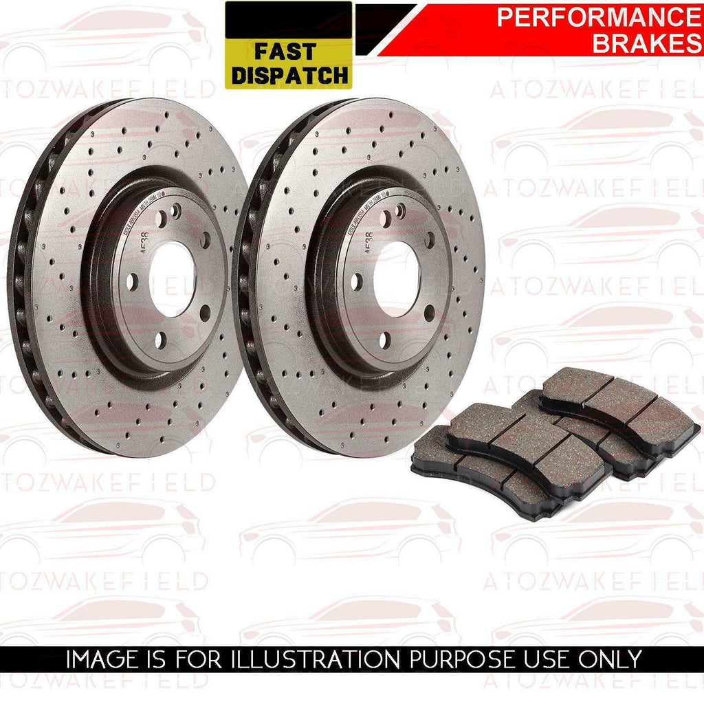 FOR VAUXHALL INSIGNIA 1.4 1.8 2.0 REAR DRILLED BRAKE DISCS PADS 292mm SOLID