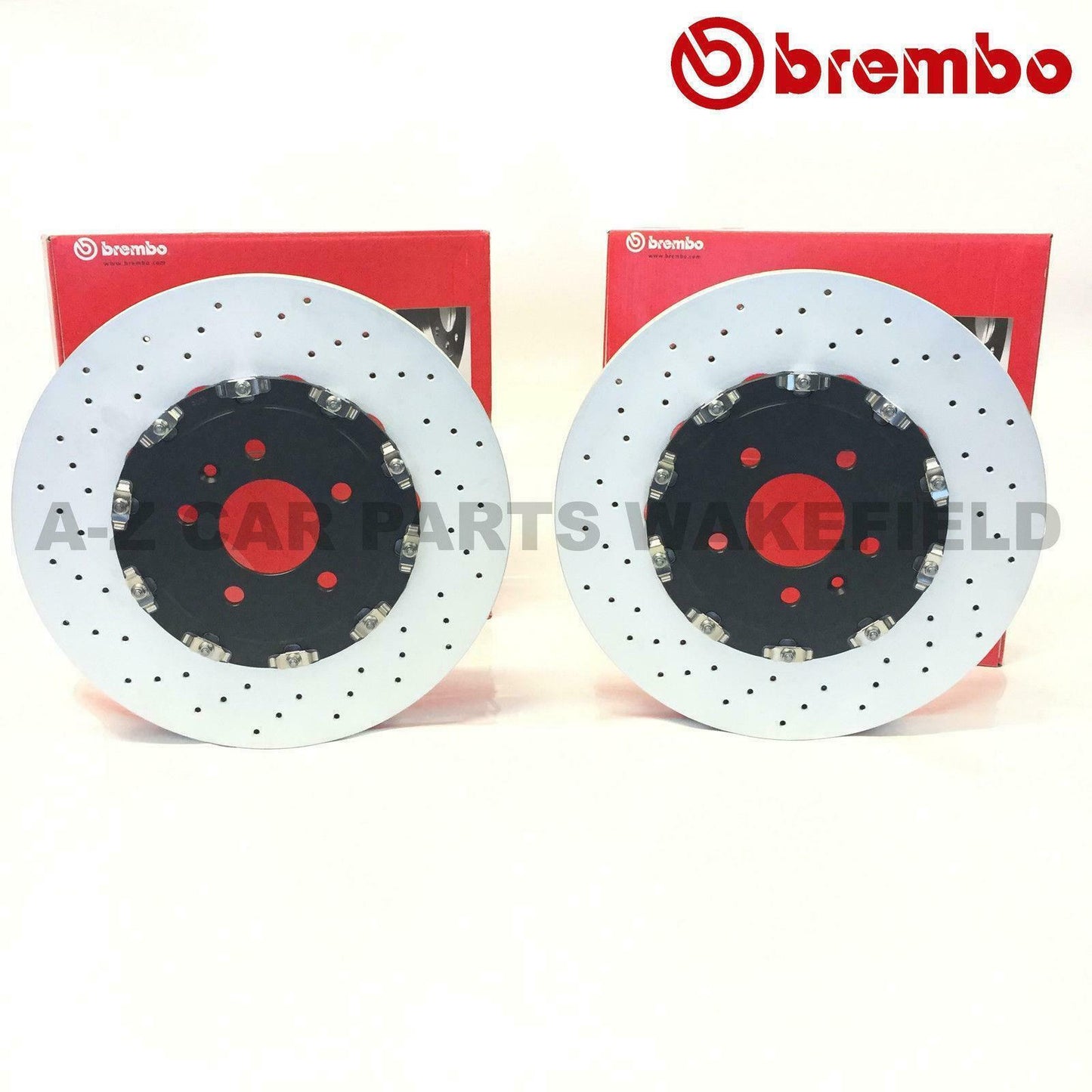 FOR VAUXHALL INSIGNIA 2.8 VXR FRONT GENUINE BREMBO 2 PIECE BRAKE DISCS PADS SET