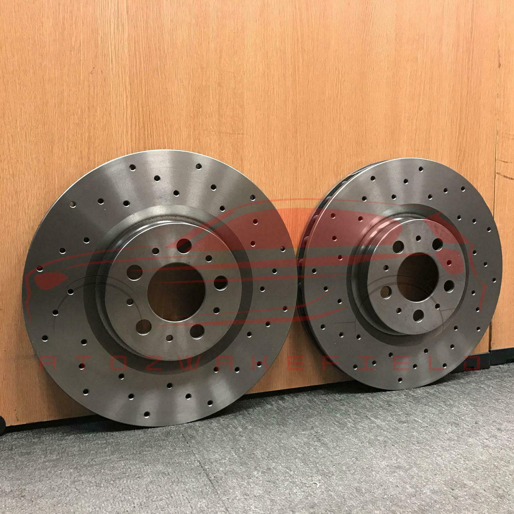 FOR VOLVO S60 R DESIGN D5 2011- FRONT DRILLED PERFORMANCE BRAKE DISCS 336MM PAIR