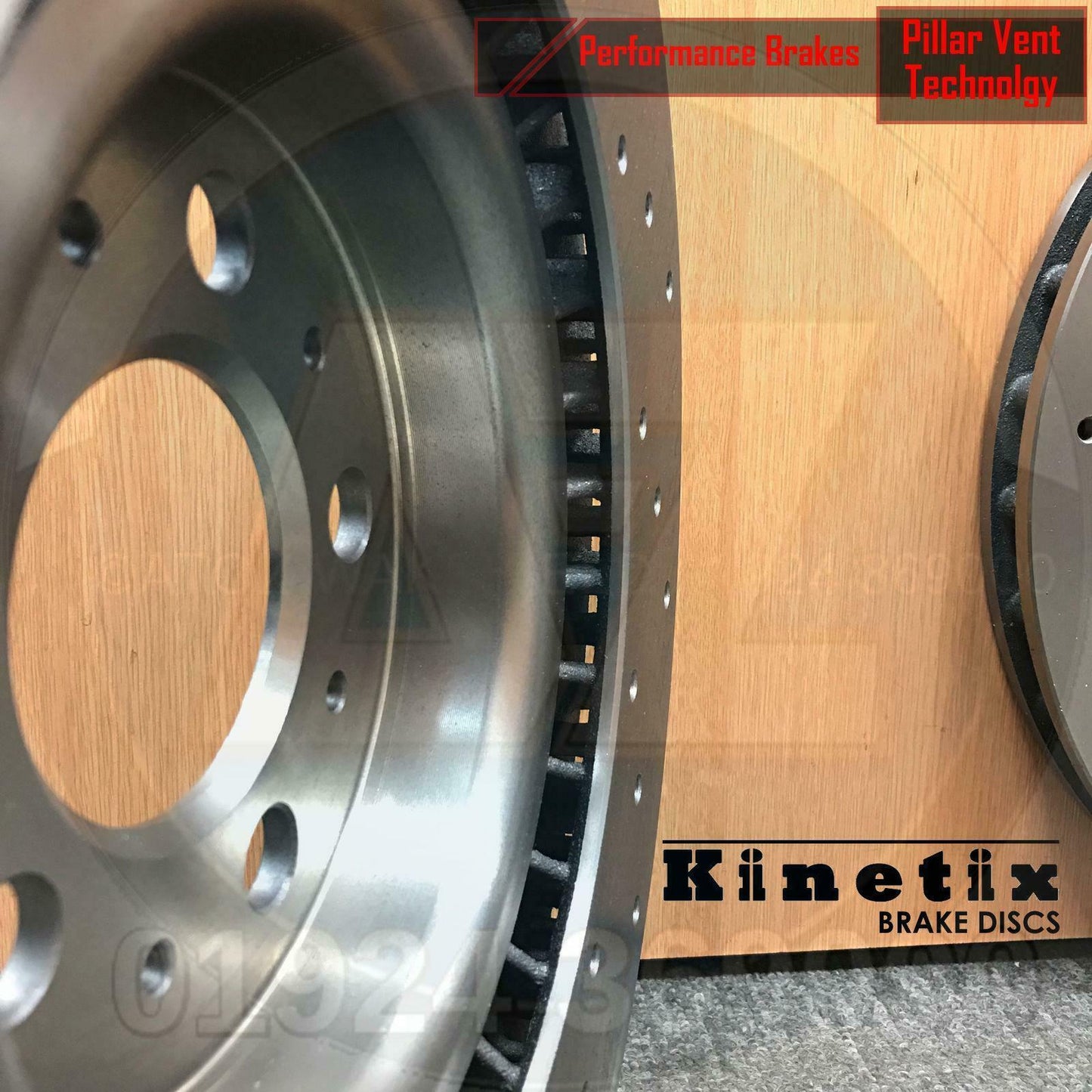 FOR VOLVO S60R V70R 2.5T FRONT KINETIX CROSS DRILLED BRAKE DISCS PAIR 330mm