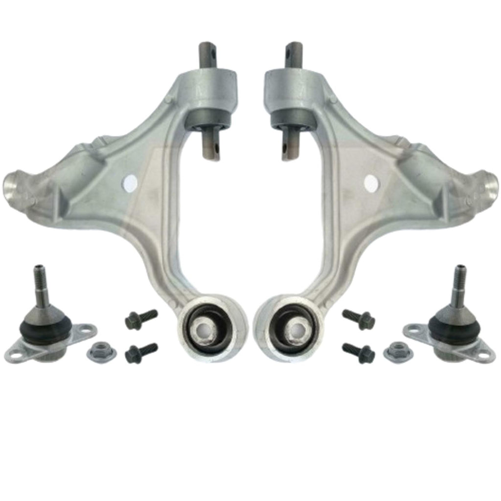 FOR VOLVO S60 V70 FRONT SUSPENSION 2 LOWER WISHBONE ARMS BALL JOINTS BUSHES