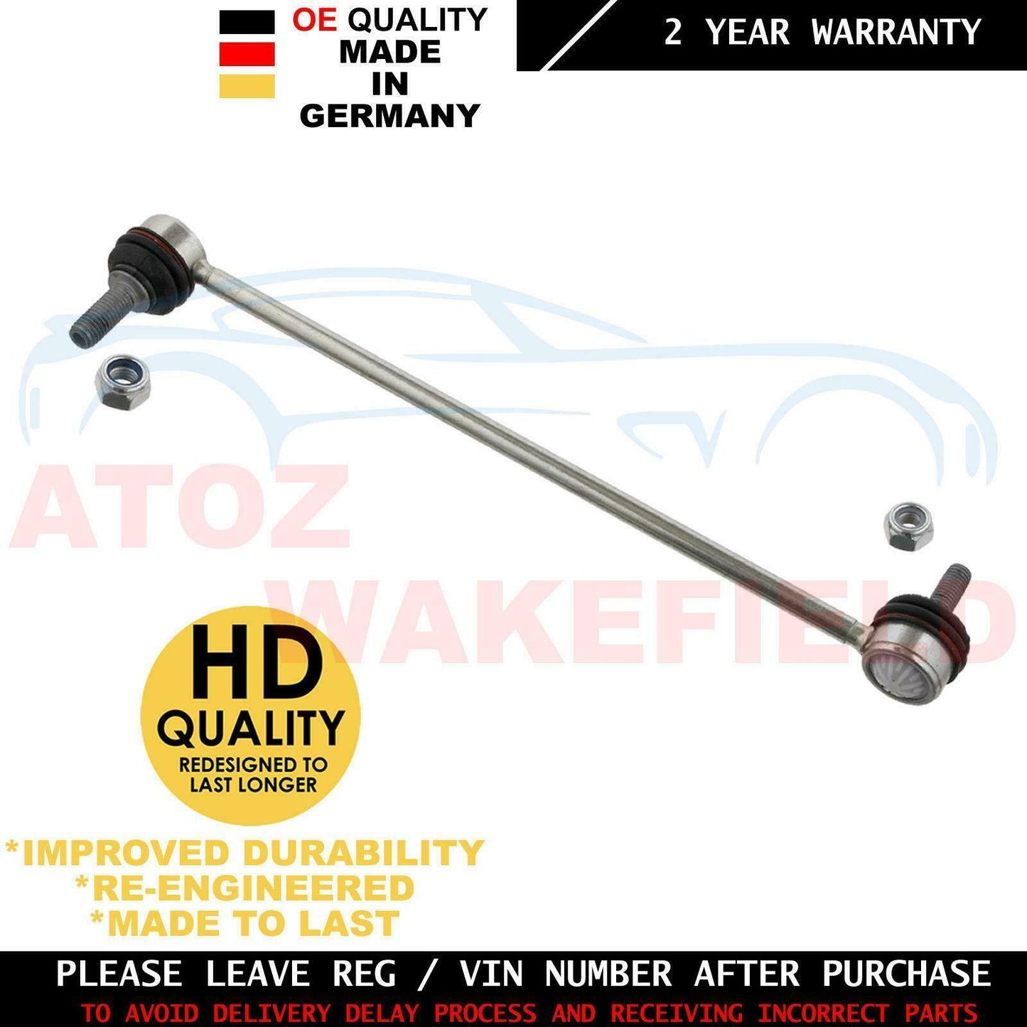 FOR VOLVO S80 FRONT LEFT RIGHT ANTI ROLL BAR STABILISER DROP LINK LINKS PAIR