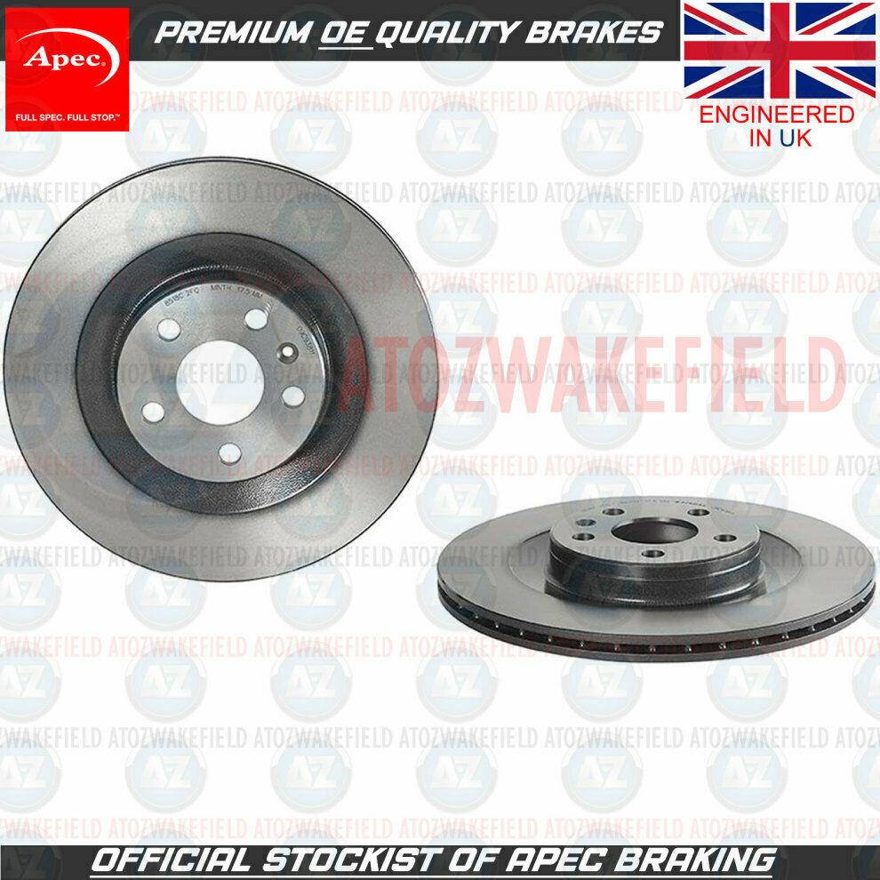 FOR VOLVO XC90 2015- T5 D5 T8 D4 REAR PREMIUM APEC HIGH CARBON BRAKE DISCS 340MM