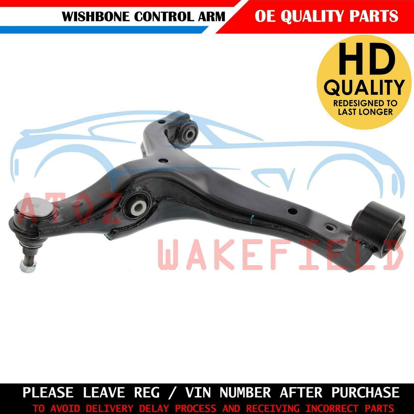 FOR VW AMAROK 2010- FRONT LOWER LEFT SUSPENSION WISHBONE CONTROL ARM HD