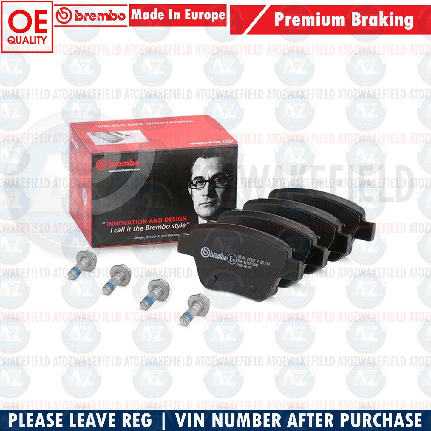 FOR SKODA OCTAVIA 1.6 REAR GENUINE BREMBO BRAKE DISCS PADS 272mm *Solid* RR