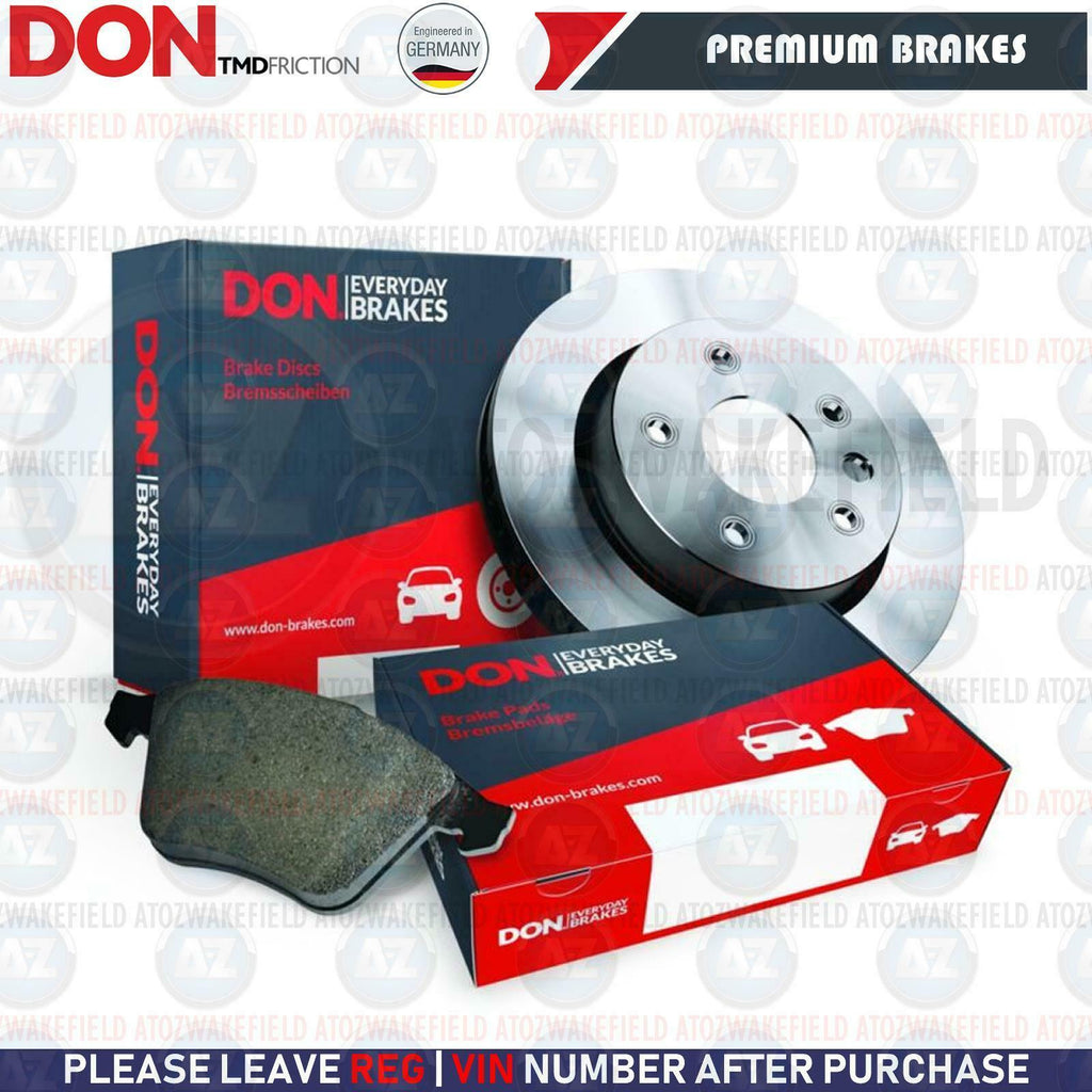 FOR VW GOLF MK7 GTD FRONT REAR DON PREMIUM BRAKE DISCS PADS SENSOR FR RR