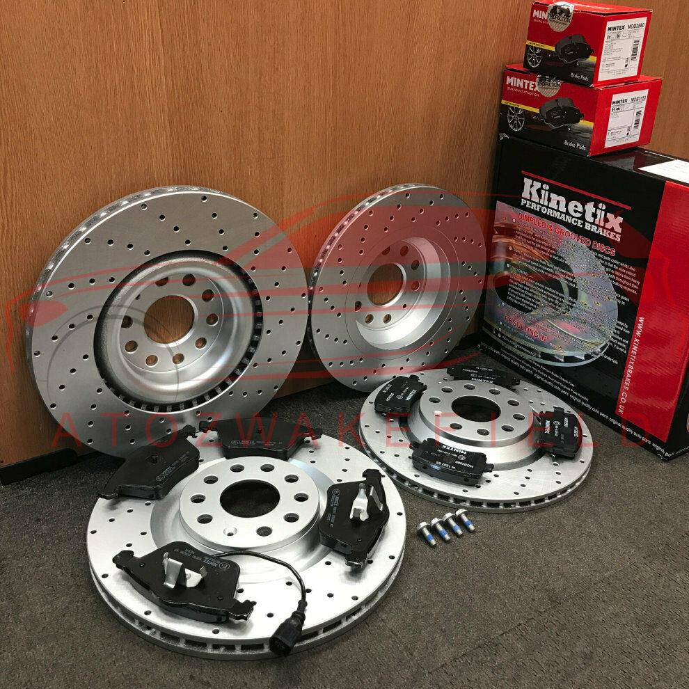 FOR VW SCIROCCO 2.0 R FRONT REAR DRILLED PERFORMANCE BRAKE DISCS