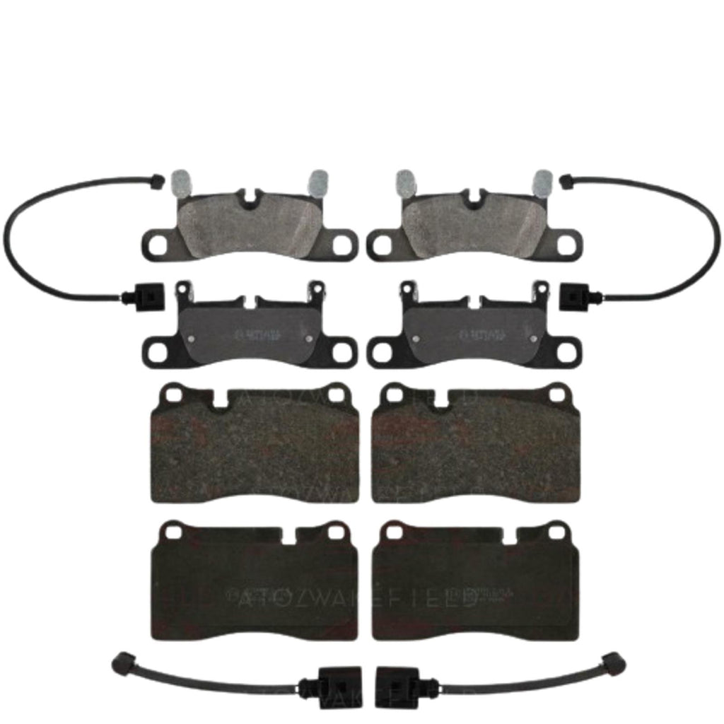 FOR VW TOUAREG FRONT REAR OE QUALITY BRAKE PAD PADS SET WIRE WEAR SENSORS