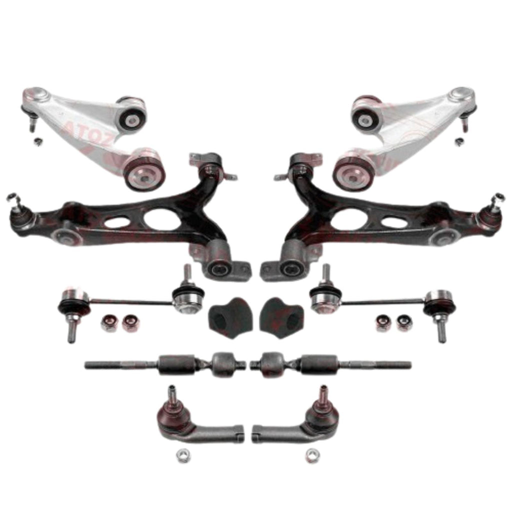 FOR ALFA 147 156 GT FRONT SUSPENSION WISHBONES ARMS TIE TRACK ROD ENDS LINKS KIT