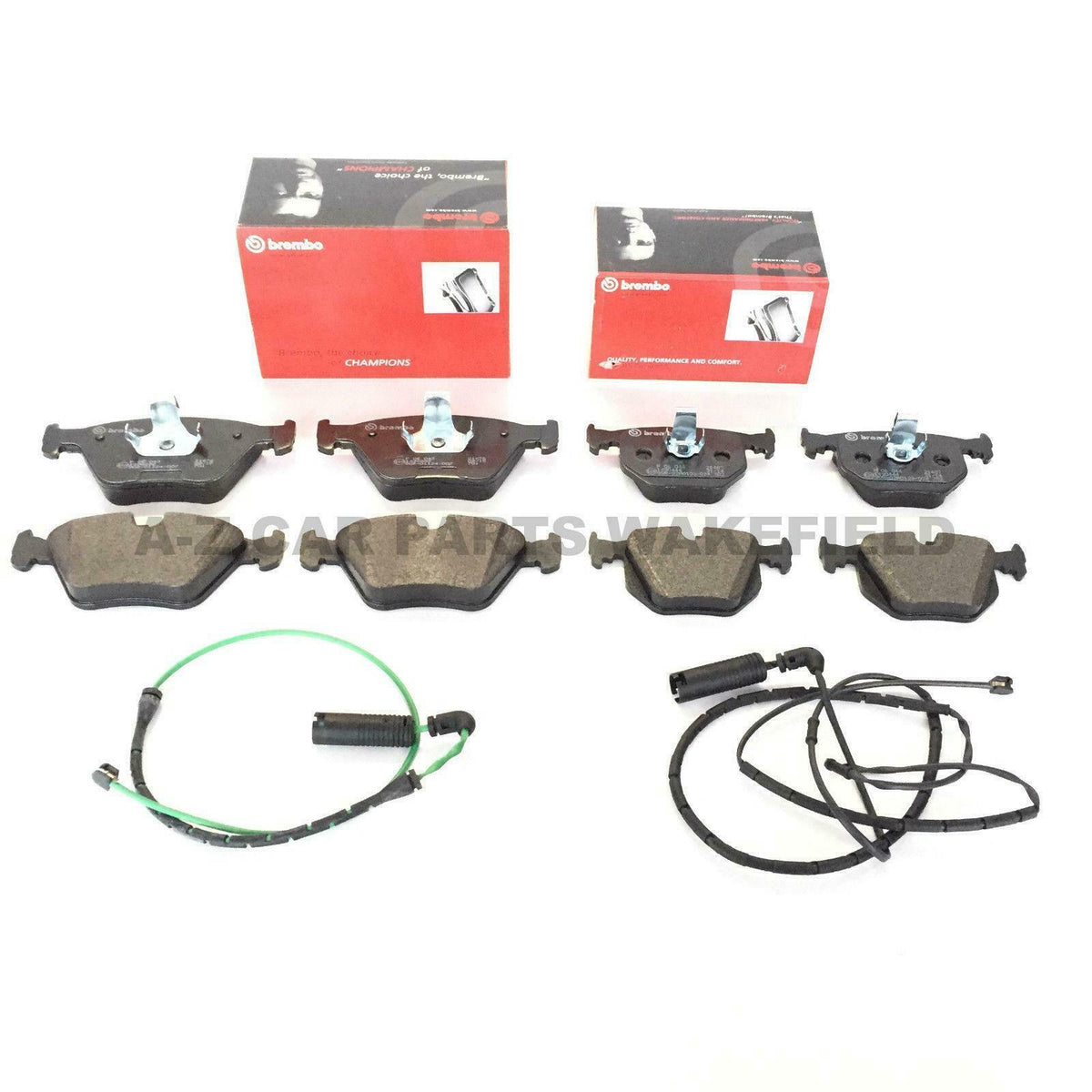 For Bmw E46 330ci 330i 330d Front Rear Coated Brembo Brake Discs Pads Sensors