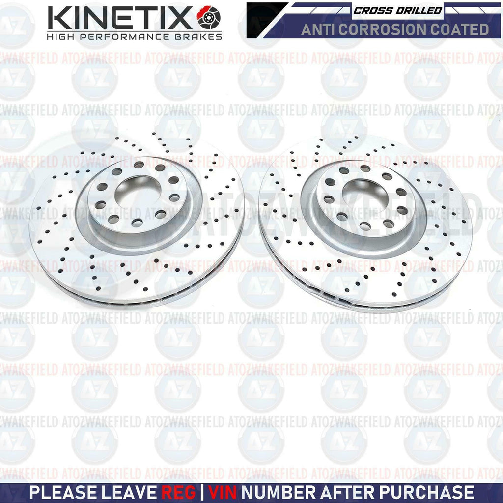 FOR FIAT COUPE 2.0 TURBO 20V FRONT DRILLED PERFORMANCE BRAKE DISCS PAIR 305MM
