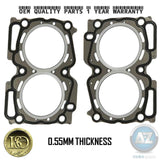 FOR IMPREZA 2.0 TURBO UPRATED PERFORMANCE MLS METAL STEEL HEAD GASKETS 0.55MM X2