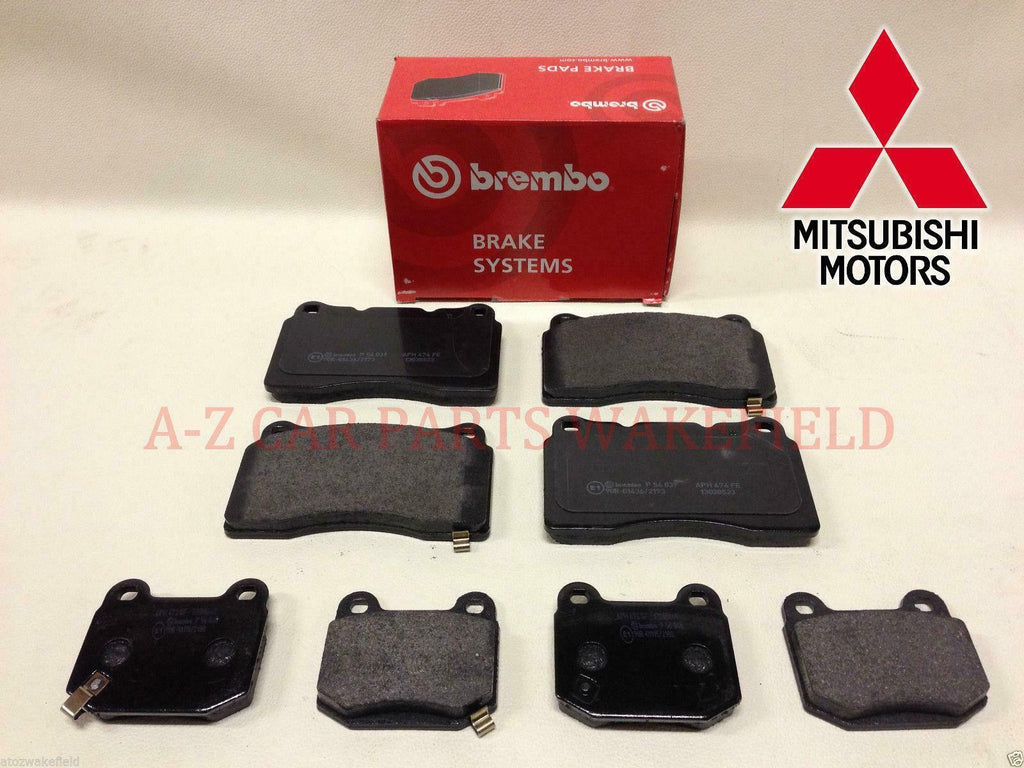 For Lancer EVO 6 7 8 9 MR FQ 300 320 340 360 Front Rear Brembo brake pads