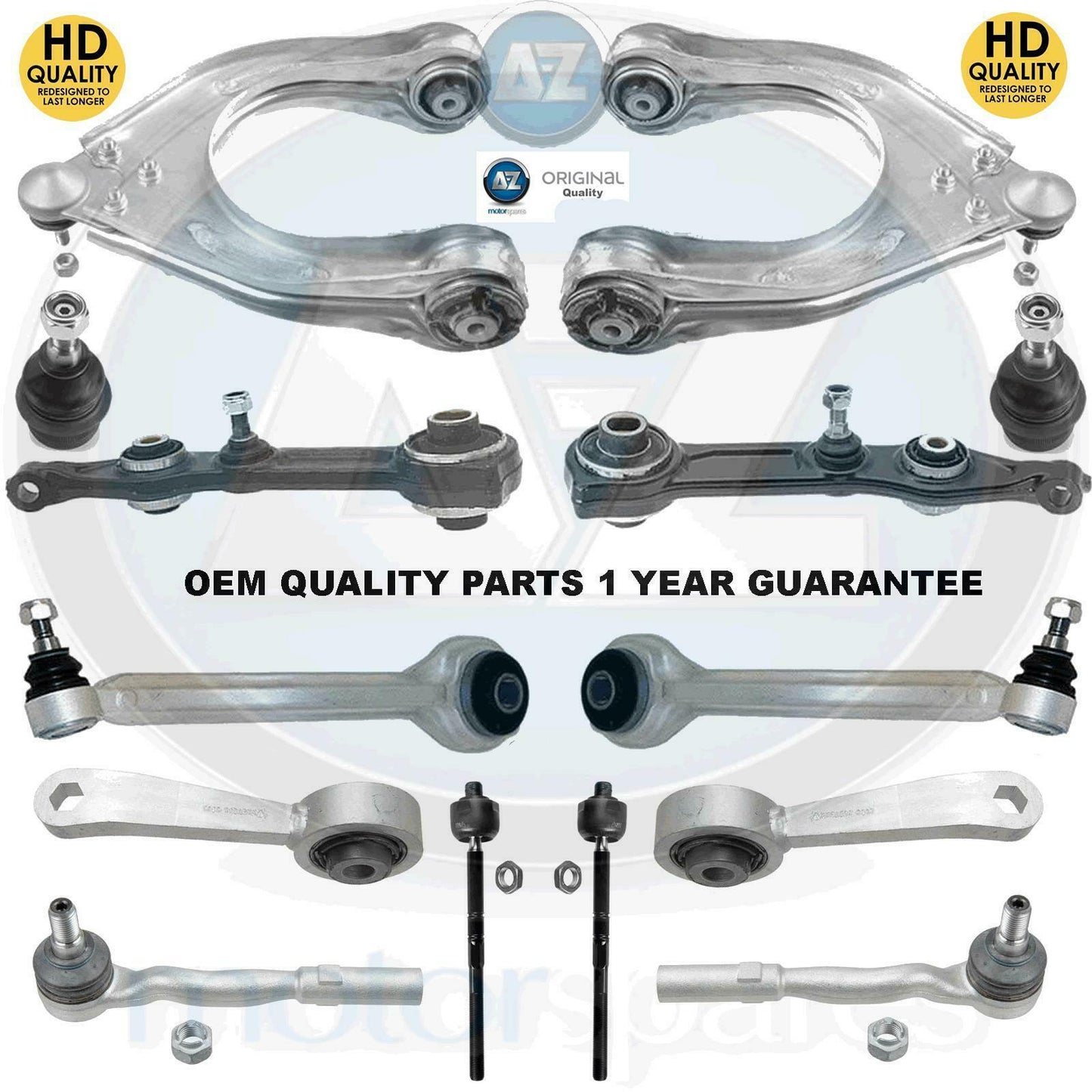 For Mercedes CLS Front suspension wishbones arms ball joints tie track rod links