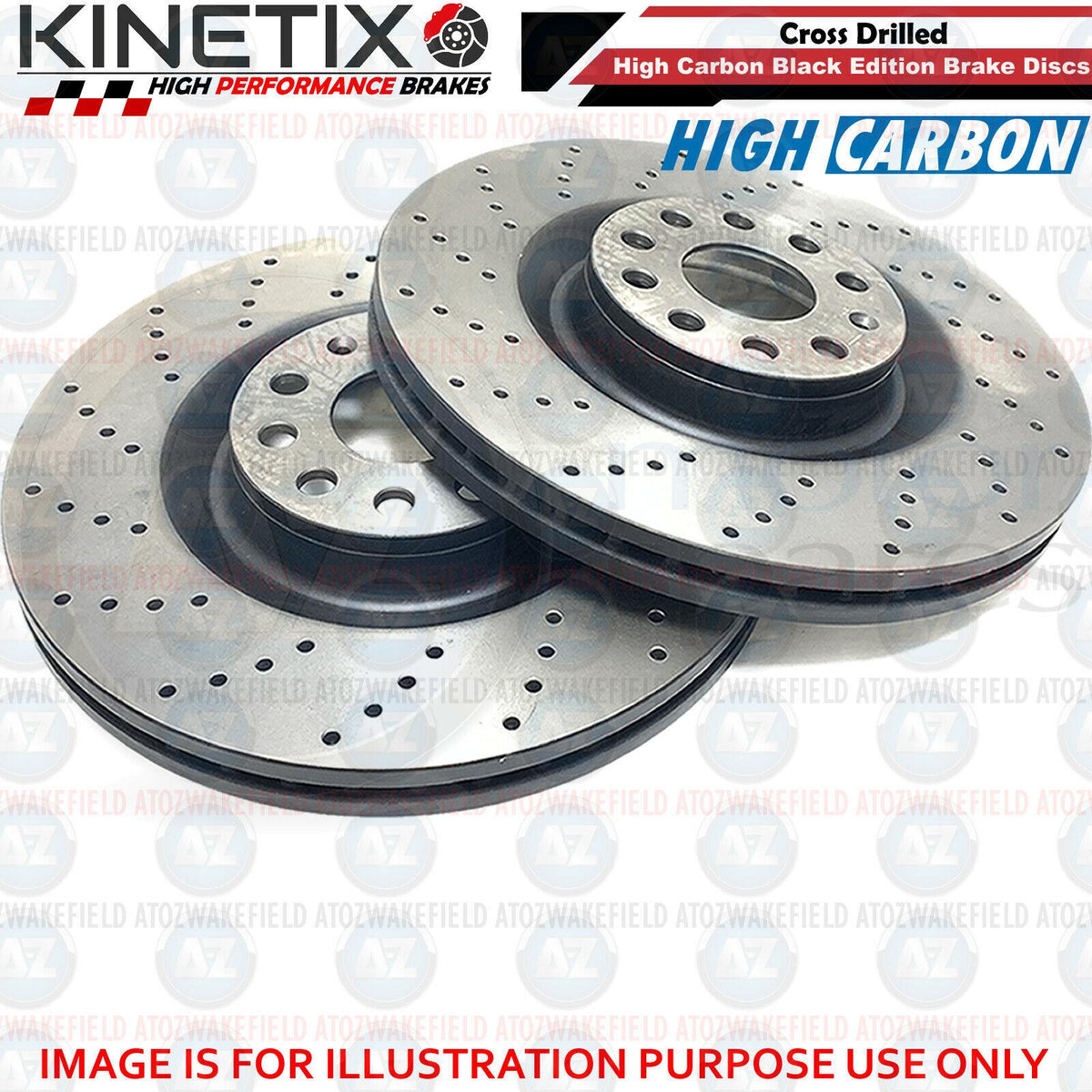 For Mini Clubman Cooper S R55 Rear Drilled Performance Brake Discs Pads 259mm