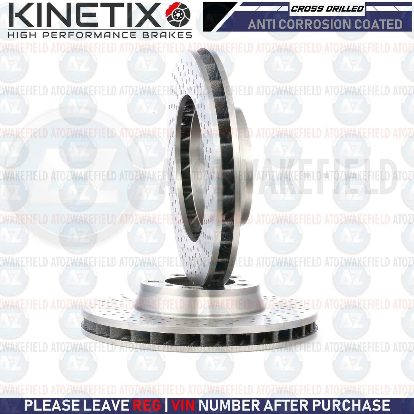 For Porsche Cayman 718 2.5 GTS Front Drilled Coated Brake Discs Apec Pads 330mm